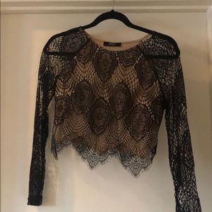 Lace crop top